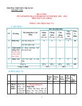 Đề cương ôn tập Học kì 2 Ngữ văn 10 năm 2023–2024 trường THPT Bùi Thị Xuân (Đà Lạt)
